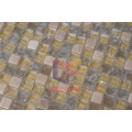 Marble and Cracked Glass Mixed Mosaic Tile (CS102)